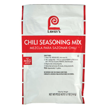 Lawrys Chili Seasoning Mix, Best for Meat or Veggie Chili, 5.7 oz Packet, Model 021500805261