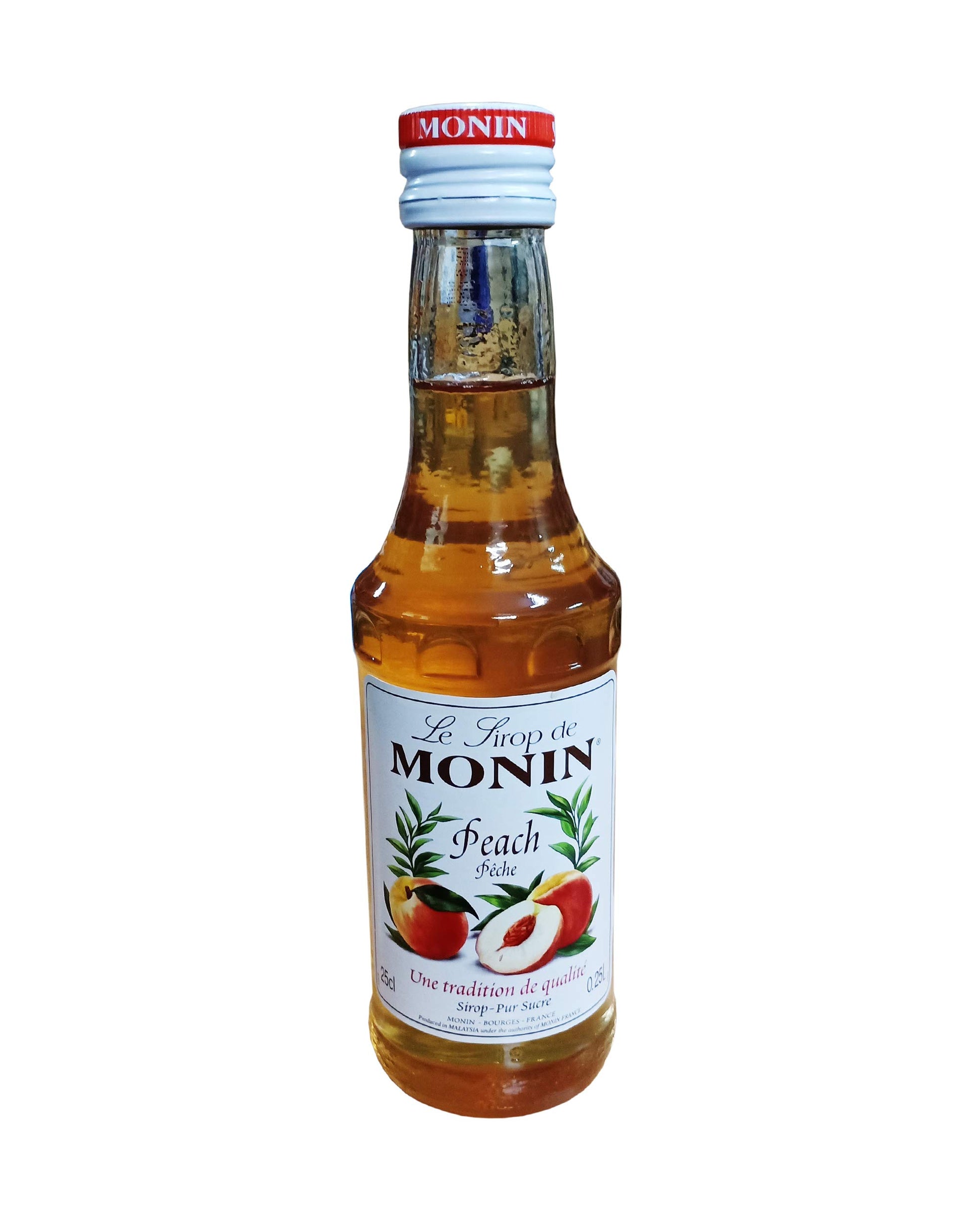 Monin Peach Syrup 250 Ml Pack Of 1