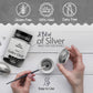 Bakeebake Edible Silver Glitter Dust for Cake Decorating - 15g - Vegan, Gluten Free
