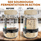 Benicci Sourdough Starter Kit - 31.8 oz Glass Jar - Reusable & Easy to Clean - Perfect for Bread Baking - Transparent