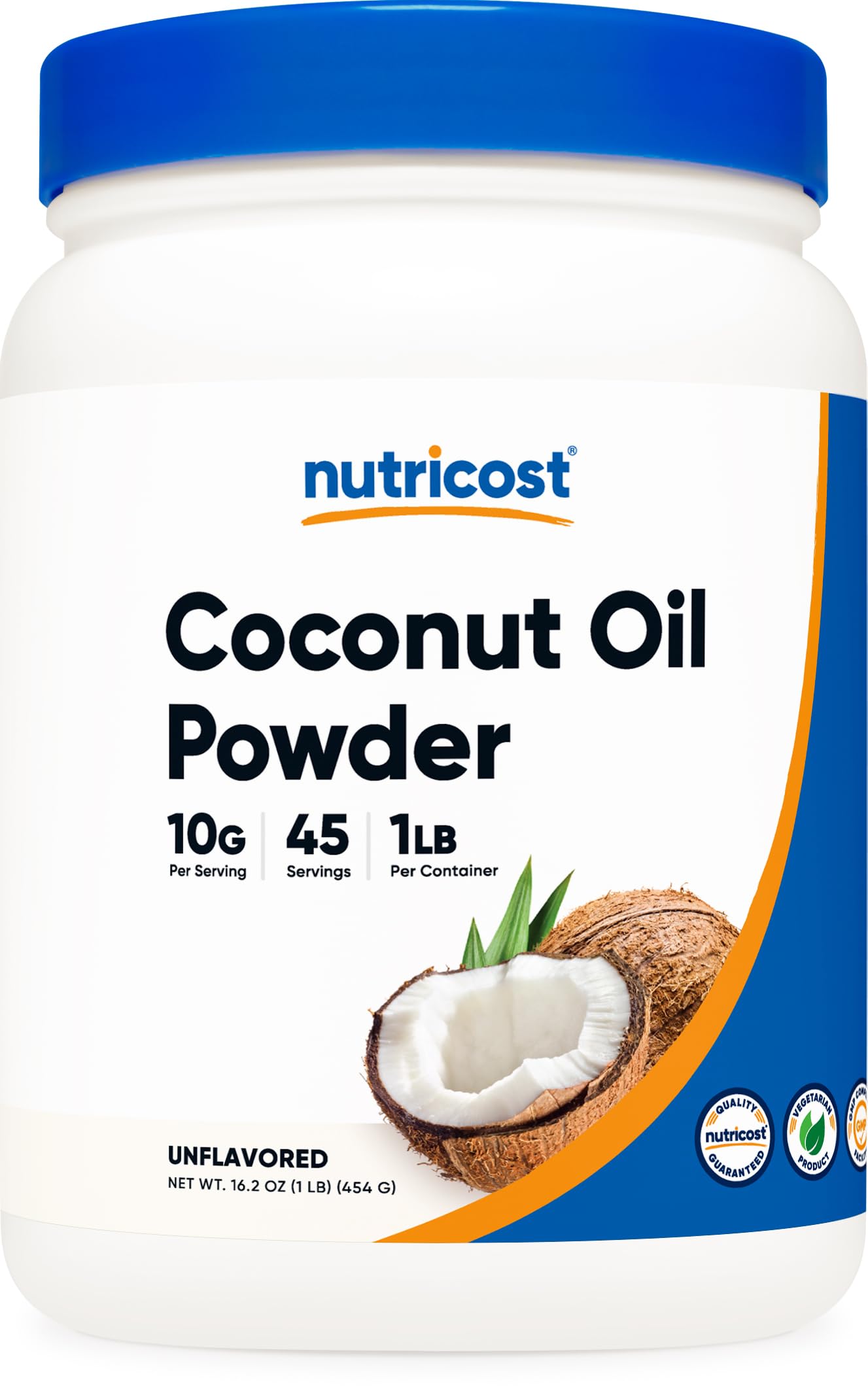 Nutricost Coconut Oil Powder 1 Lb (45 Servings) - Non-Gmo And Gluten-Free - Premium Quality