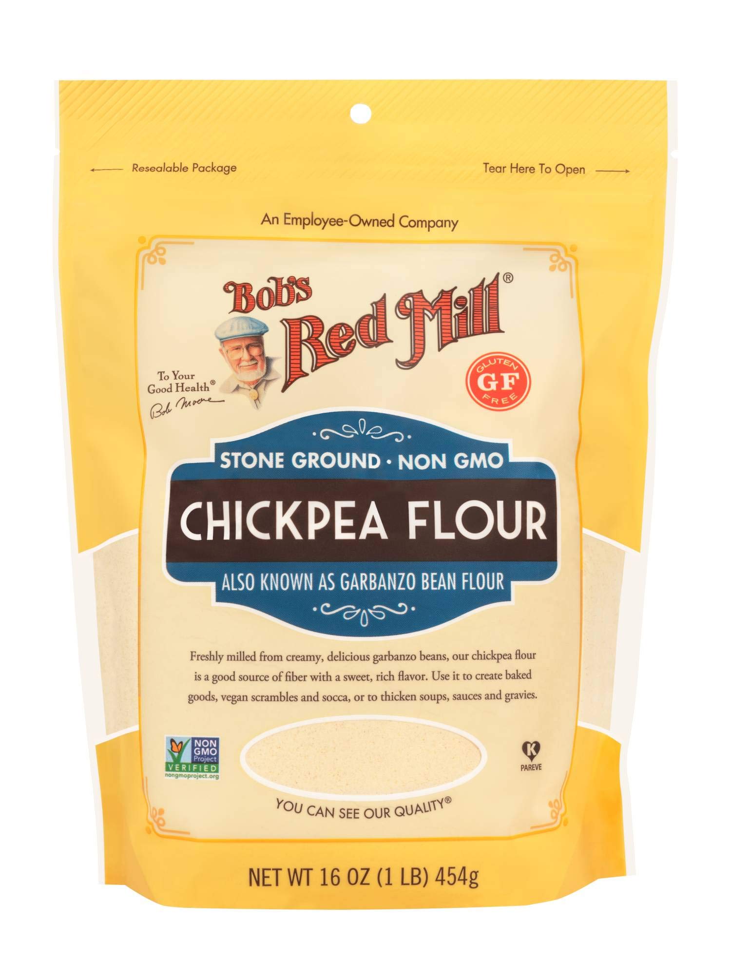 Bobs Red Mill Garbanzo Bean Flour, 16 Ounce (Pack Of 4)