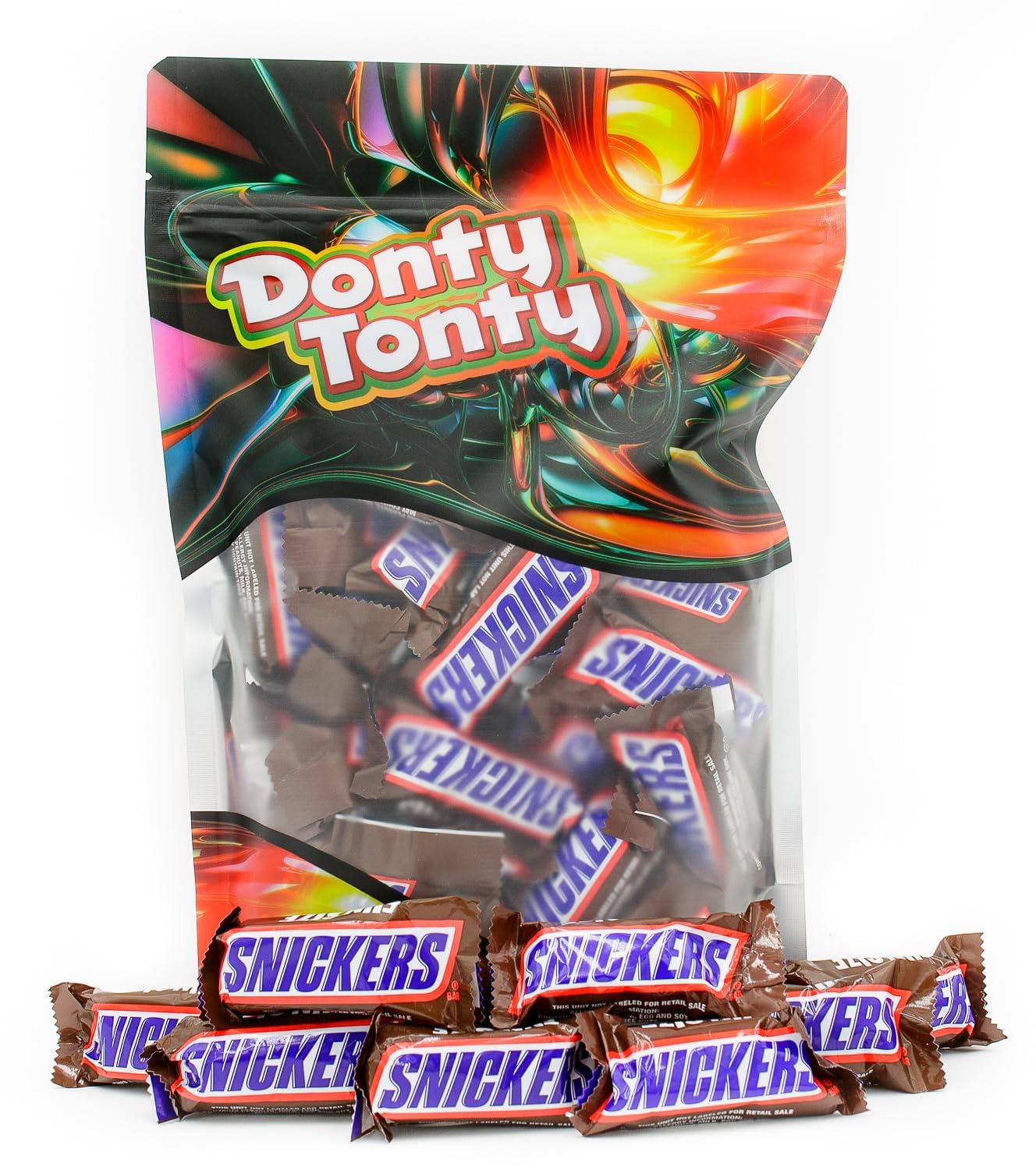 Snickers Fun Size Chocolate Candy Bars 1 Lb - Anti Melt Pack, Individually Wrapped (26 Pieces), Bulk Resealable Bag, Convenient