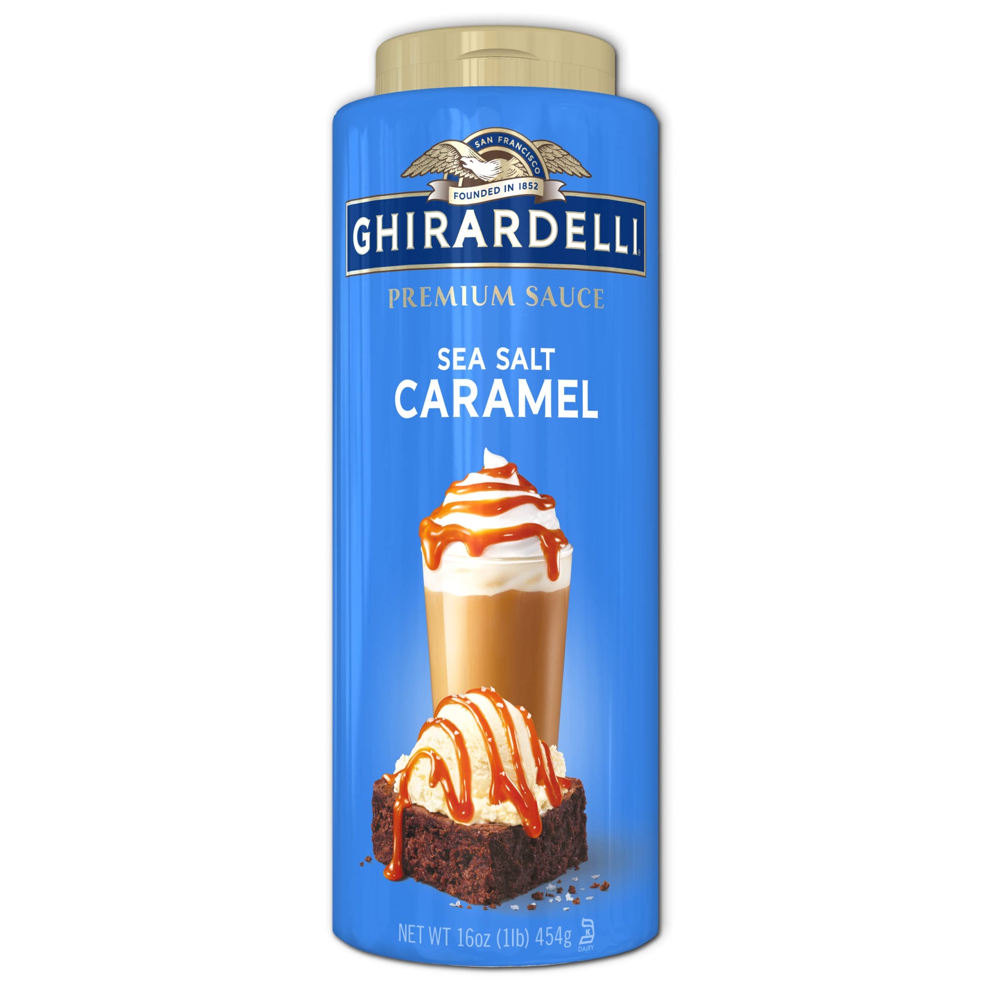 Ghirardelli Chocolate Ghirardelli Top-Grade Sea Salt Caramel Sauce  16 Oz (6 Bottles)