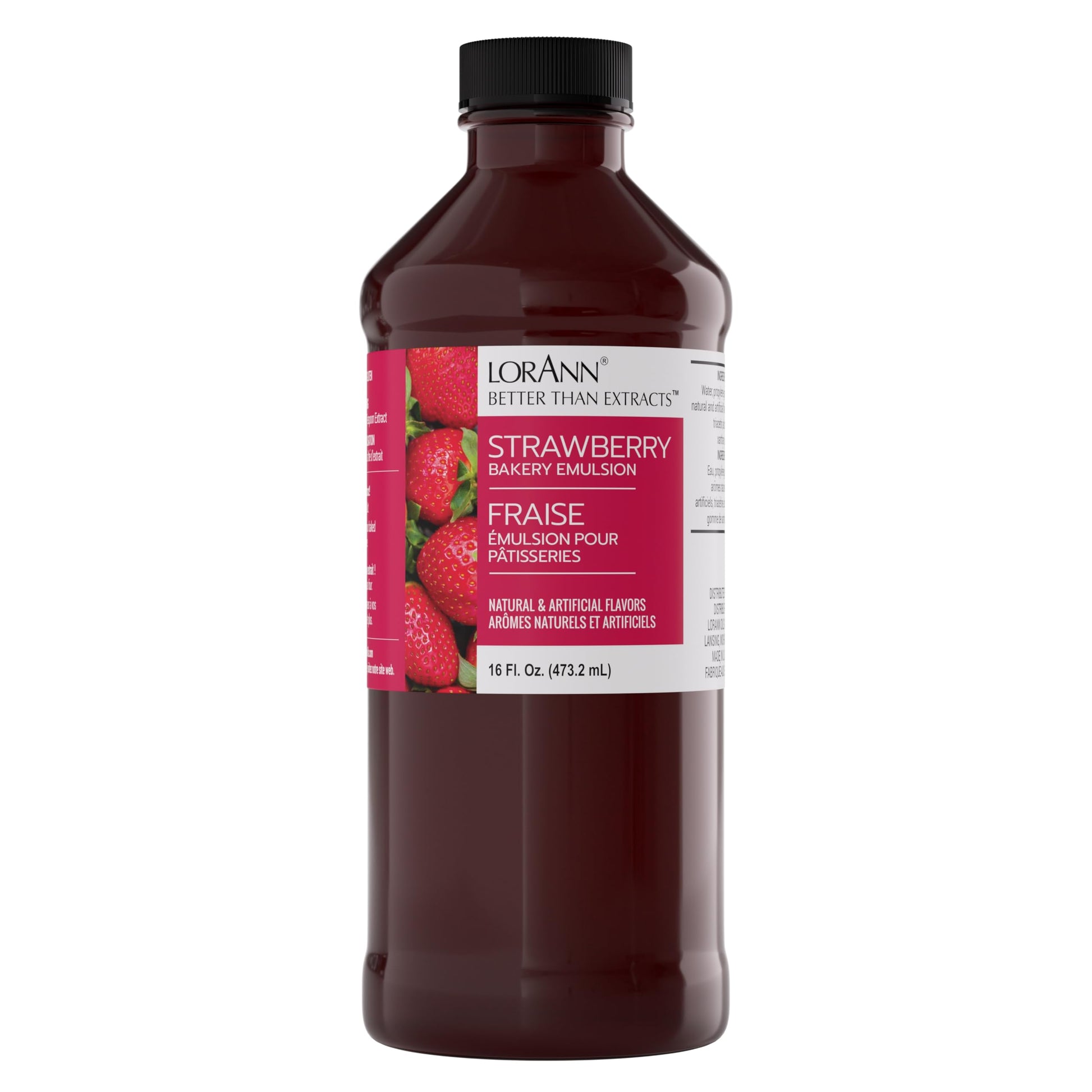 LorAnn Oils Strawberry Bakery Emulsion: True Essence, Ideal for Boosting Fruit Tones in Cakes, Cookies & Desserts, Gluten-Free, 