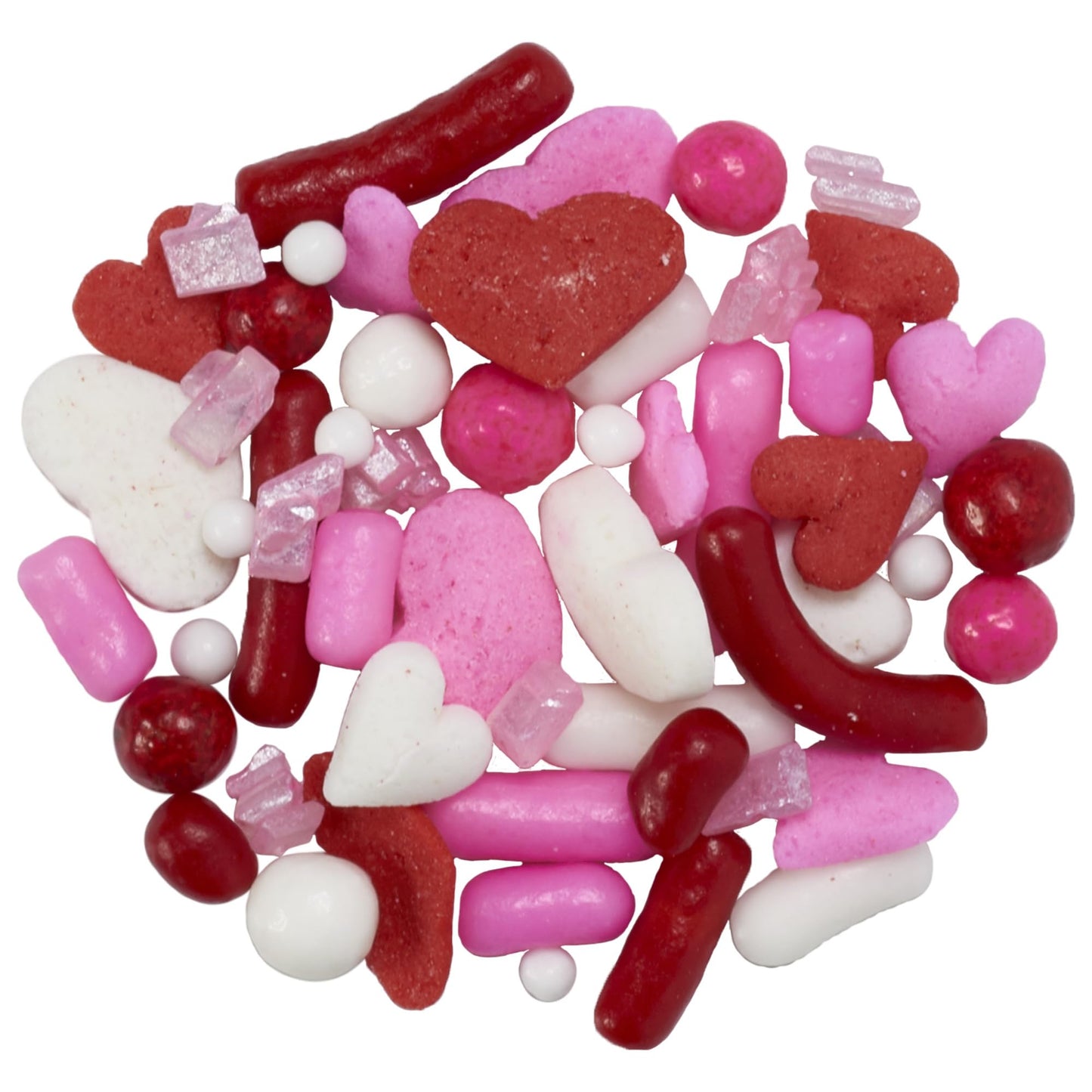 Decopac Valentine Fusion Mix Candy Sprinkles, 26Oz, Fancy Sprinkles In Handheld Container, Edible Sprinkles For Celebration Cakes, Cupcakes, Cookies And Donuts