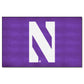 Fanmats 835 Ncaa Northwestern University Wildcats Nylon Face Ultimat Rug