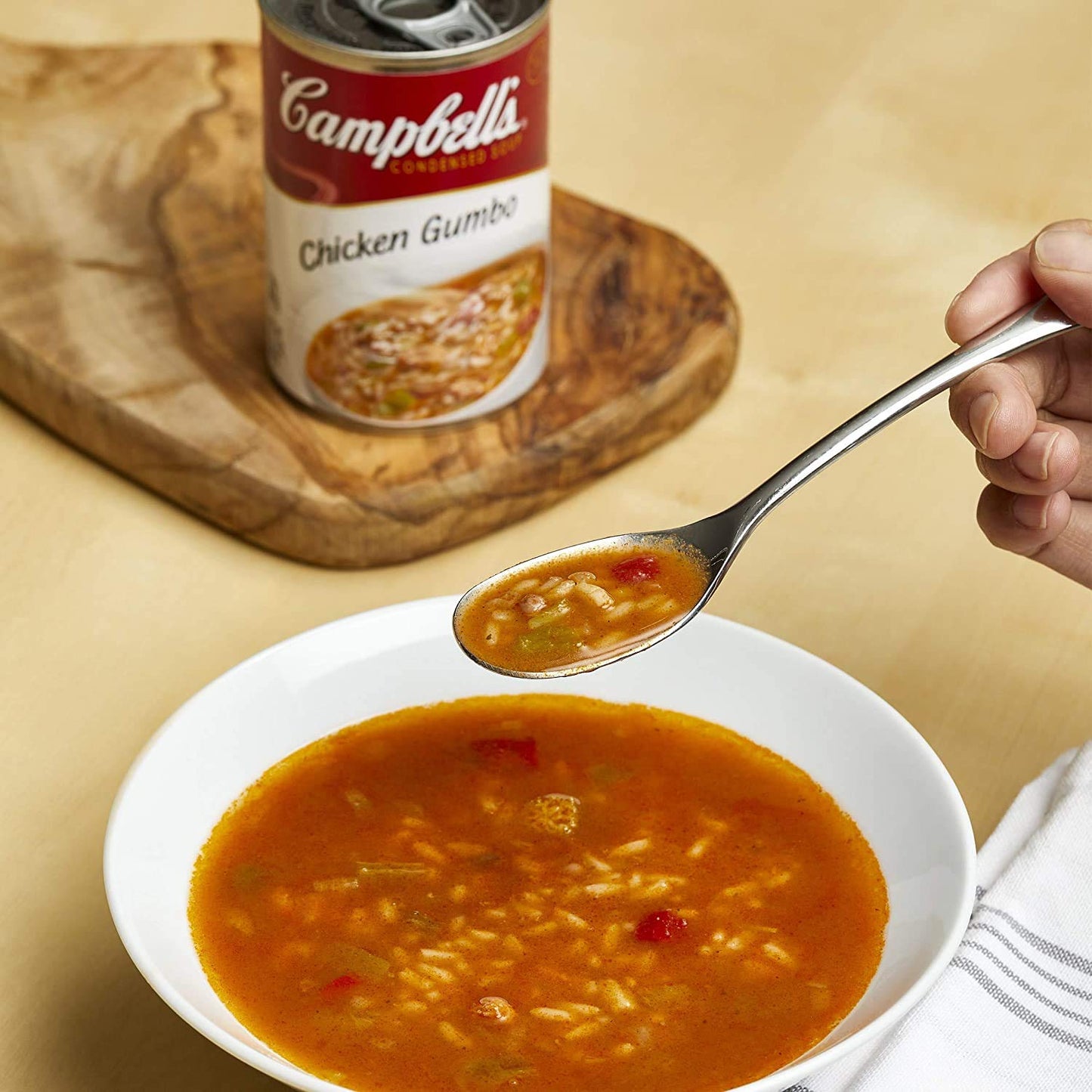 Campbell’s Chicken Gumbo Mix with Rice, Instant Soup, Low Fat, 10.5 oz, Pack of 6