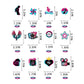 Music Cupcake Toppers 36Pcs For Girl Birthday Party Cake Decorations Popular Music Tik Theme Party Supplies Dessert Cake Toppers