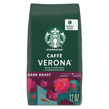 Starbucks Whole Bean Coffee, Dark Roast Coffee, Caff Verona, 100% Arabica, 1 Bag (12 Oz)