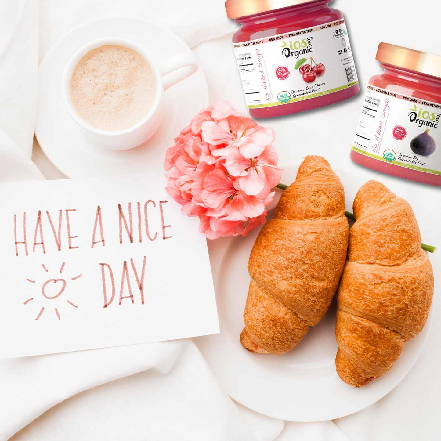 IOS Love Organic Spreadable Fruit - USDA Organic, Non-GMO, Vegan, Gluten Free, No Added Sugar, 10.1 Oz (Pomegranate, Pack of 1)