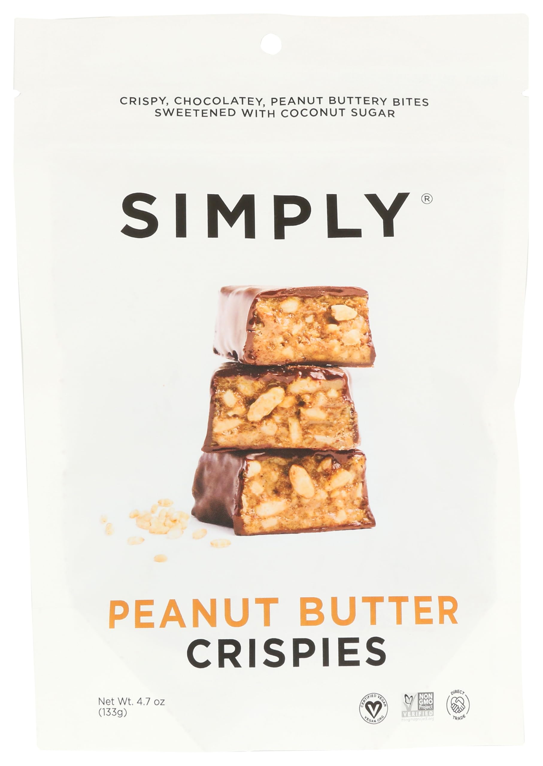 Simply Gum Dark Chocolate Peanut Butter Crispies, 4.7 OZ