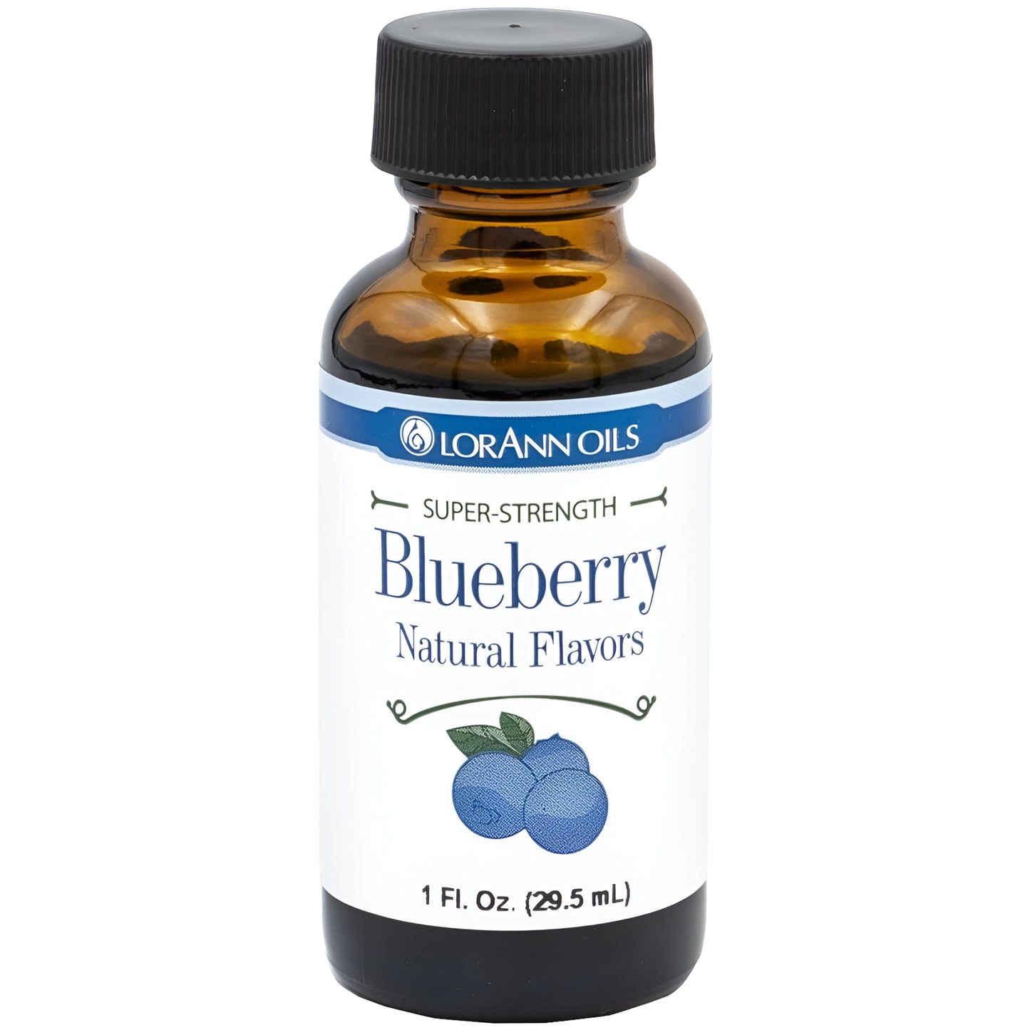 LorAnn Oils Super Strength Flavoring - Blueberry - 1 fl oz - Bold Natural Flavoring for Candy Making, Baking, and Extracts