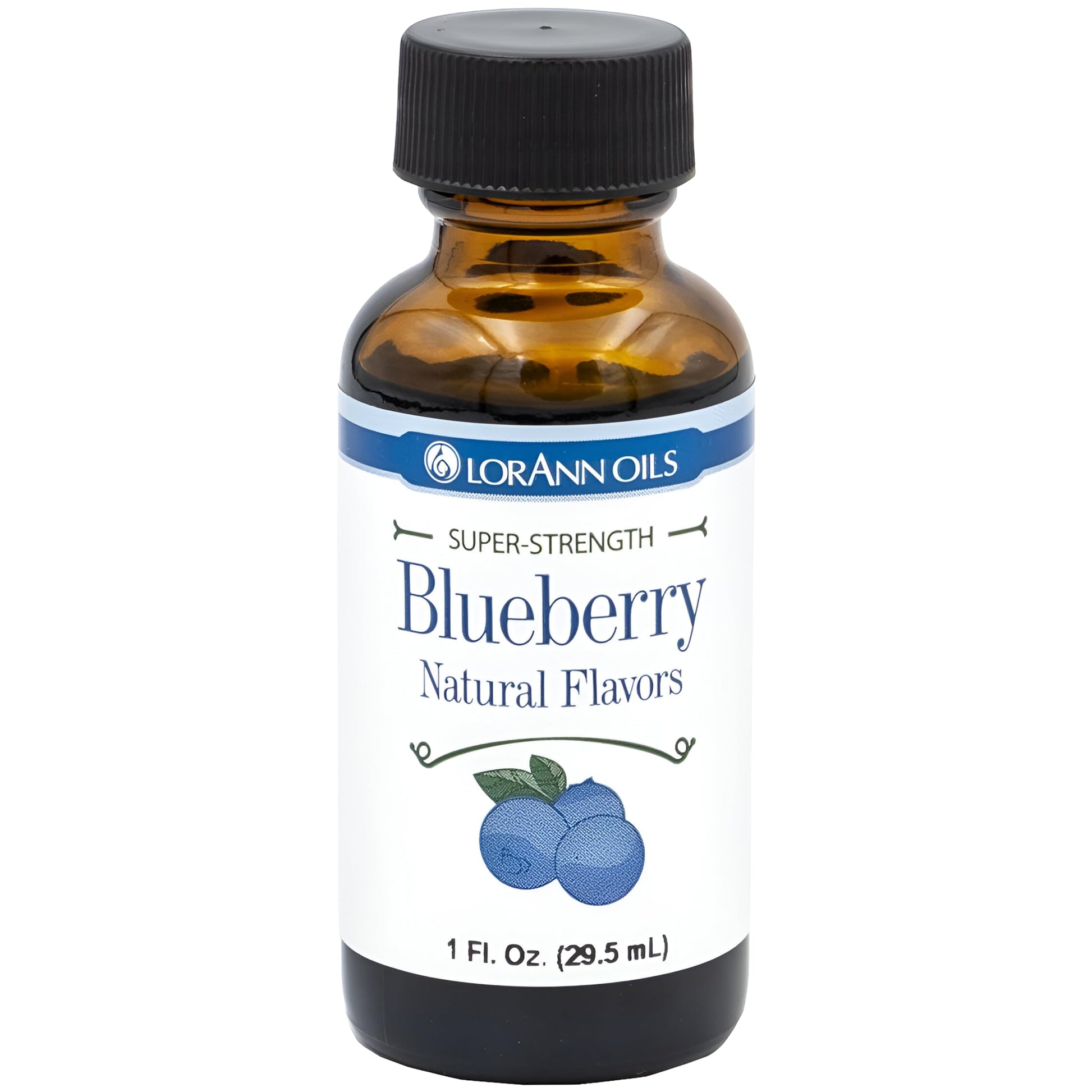 LorAnn Oils Super Strength Flavoring - Blueberry - 1 fl oz - Bold Natural Flavoring for Candy Making, Baking, and Extracts