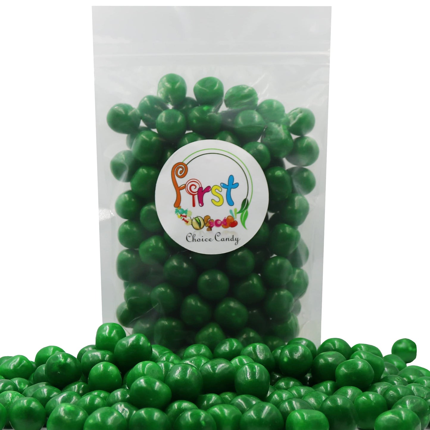 Sour Chewy Fruit Candy Balls (Green Apple, 1 Pound)