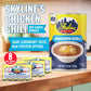 Skyline Chicken Chili Bundle - 4-Pack 15 oz Cans with 8 Packets of Skyline Chili Hot Sauce  Authentic Cincinnati Chili & Spicy Sauce Combo for Coneys  Spaghetti  Nachos & Low Carb Meals
