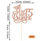 Rssta i Cake Topper - Glitter 15 Fabulous Fifteen, Rose Gold Cardstock Decoration for 15th Birthday Party Supplies