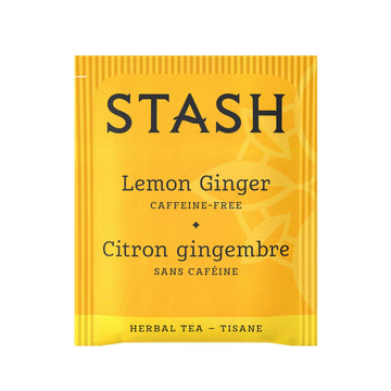 Stash Lemon Ginger Herbal Tea - Caffeine Free, Non-GMO, 20 Count (Pack of 6), Total 120 Bags