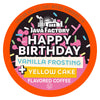 Java Factory Flavored Coffee Pods  Happy Birthday Cake Icing  Compatible with K Cup malt-inspired  40 Count