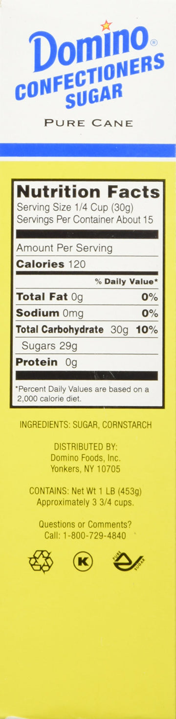 Domino Pure Cane Confectioners Powdered Sugar, 1 lb