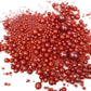 Christmas Sprinkles Edible Pearl Sugar Red Candy 120g/ 4.2oz Baking for Cake Decorations Cupcake Toppers Cookie Decorating Ice C