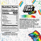 Sour Strips Bites Flavored Sour Candy Strips, Deliciously Sour Chewy Candy Belts, Vegetarian Candies, Bites 3-Pack