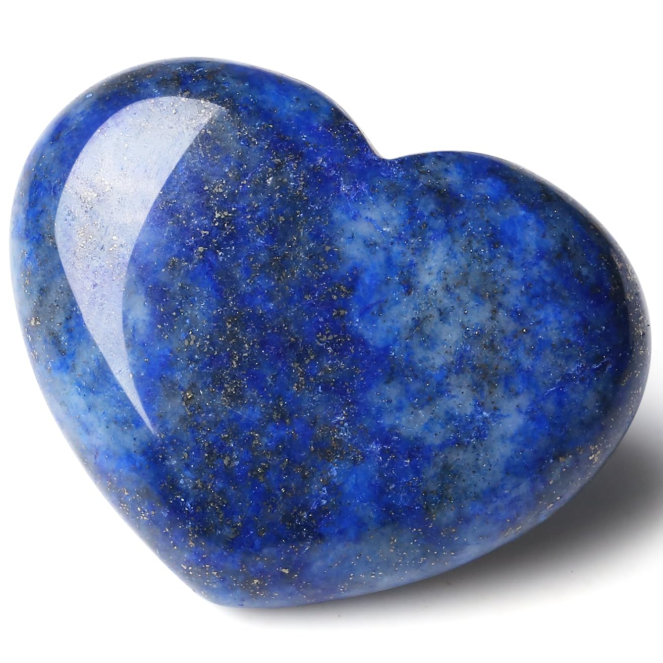 Maibaota 45 Mm Lapis Lazuli Crystal Heart Stone Natural Crystals Gemstone Big Heart Polished Love Stone Gifts For Women