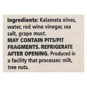 Divina Organic Pitted Kalamata, 6 Ounce - 6 Per Case.6