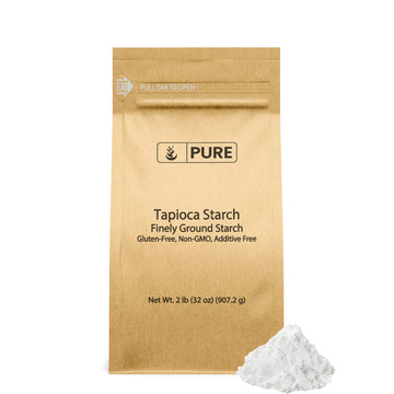 Pure Original Ingredients Tapioca Starch (2 Lb) Gluten-Free, Non-Gmo, Kitchen Staple, Tapioca Flour