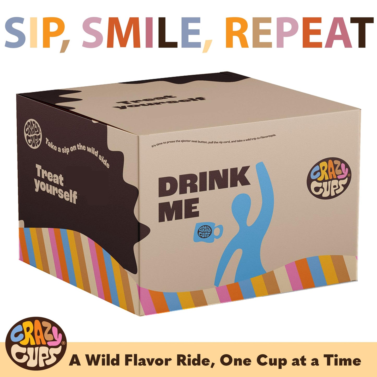 Crazy Cups Decaf Coffee Variety Pack for Keurig K-Cups, 40 Count