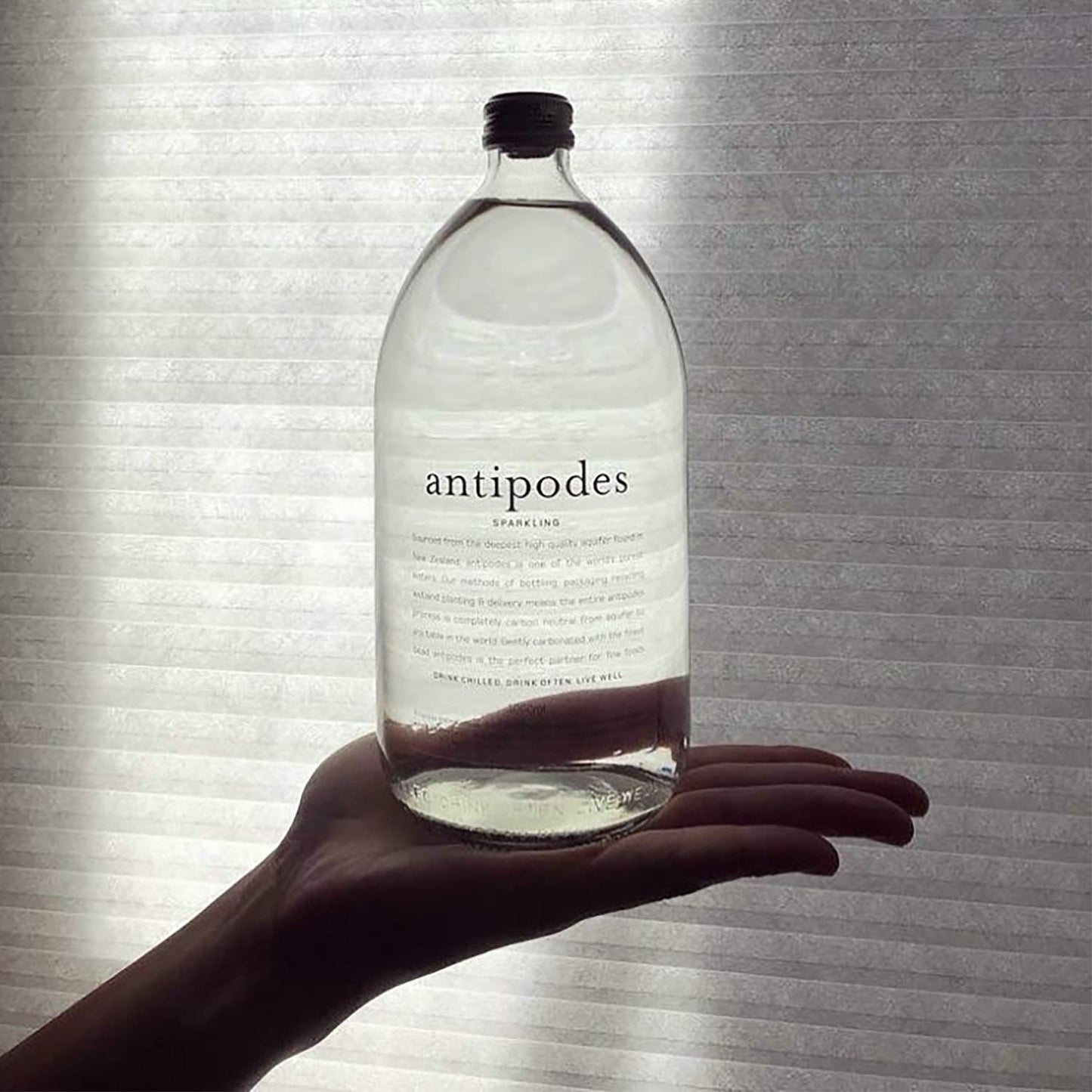 ANTIPODES Sparkling Water - 16.9 Fl Oz (Pack of 12 Glass Bottles)