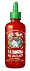 Melindas Sriracha Hot Sauce - Gourmet Fermented Red Jalapeños & Garlic - 12oz, Keto, Kosher, Vegan, Non-GMO, Gluten Free