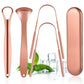 Tongue Scraper, Morgles 4Pcs Tongue Scraper Cleaner With Case Medical Grade Stainless Steel Tongue Scrapers For Adults Kids, Gre