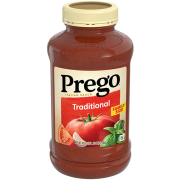 Prego Traditional Pasta Sauce, 45 oz Jar