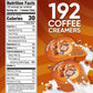 Hazelnut Coffee Creamer Singles, 192 Creamer Singles Included Great For Offices, Restaurants, Coffee, Bar, Gift And Homes