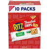RITZ Toasted Chips Sour Cream and Onion Crackers, Lunch Snacks, 10-1.0 oz Snack Packs