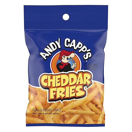 Andy Capp'S Cheddar Flavored Fries, 0.85 Oz, 72 Pack