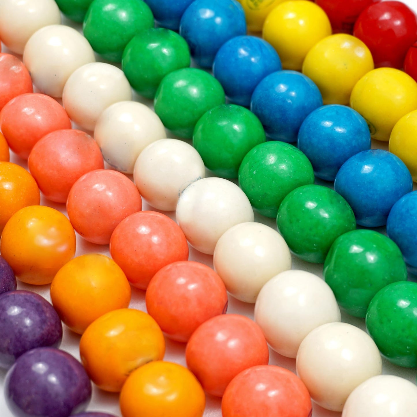The Hampton Popcorn Company 1 Inch Gumballs, 220 Count Bulk Bag, Assorted Fruit Flavors