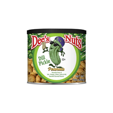 Dees Nuts Dill Pickle Peanuts – Crunchy Gourmet Snack, 10 Ounce, High-Protein, Keto-Friendly