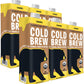 Wandering Bear Organic Caramel Cold Brew Coffee, 32 Fl Oz, 6 Pack - Extra Strong, Smooth, Organic, Unsweetened, Shelf-Stable, An