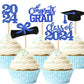 40 Pieces 2024Graduation Theme Paper Cupcake Decoration Flash Grade 2024Graduation Hat Certificate Paper Cupcake Selection 2024