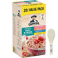 Lyfno Quaker Instant Oatmeal Variety Pack, Blueberry, Strawberry, Banana & Peaches, 21.1 Oz., 20 Pack, Spoon Included