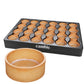 Cambie Sweet Round Mini Tart Shells  1.38 Diameter  French Style Tart Shells with White Chocolate Coating (Pack of 96)