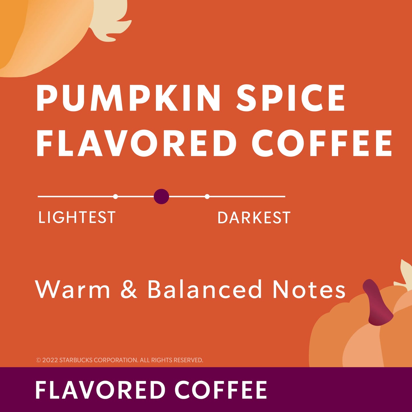 Starbucks Pumpkin Spice Flavored Ground Coffee, 11-Ounce Bag, Limited Edition, Orange