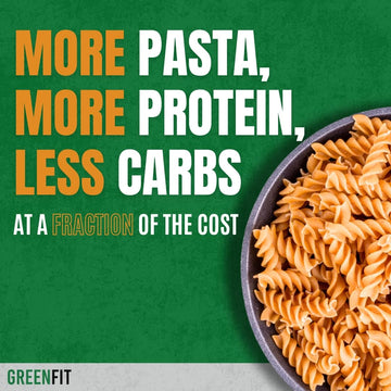 Greenfit Fusilli 100% Chickpea Pasta - 10lb Bulk Bag | High Protein, Low Carb, Gluten Free Veggie Noodles | Plant-Based, Non-GMO