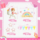 Jevenis Magical Unicorn Cake Decoration Girls Unicorn Birthday Decoration Rainbow Cake Topper Unicorn Party Favors Rainbow Birth
