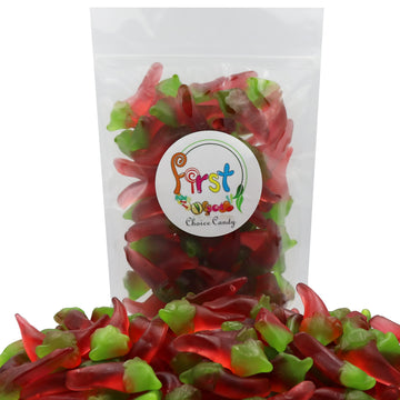 Firstchoicecandy Red Hot Chili Peppers Spicy Gummy (2 Pound)