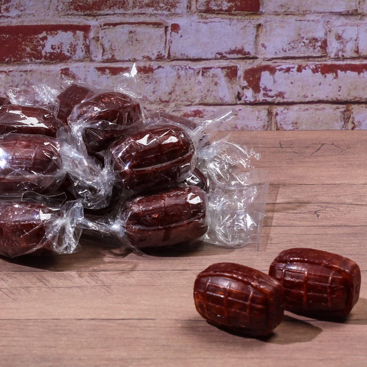 Root malt-inspired Barrels Hard Candy - 6 Pounds - Bulk Rootmalt-inspired Candies - Individually Wrapped Old Fashion Nostalgic Hard Candy - Classic Root malt-inspired Candies - Retro Brown Bulk Candies for Buffet