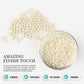OCREME White Edible Sugar Pearls for Cake Decorating, 12mm, 8 Oz