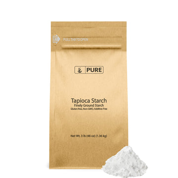 Pure Original Ingredients Tapioca Starch (3 Lb) Gluten-Free, Non-Gmo, Kitchen Staple, Tapioca Flour